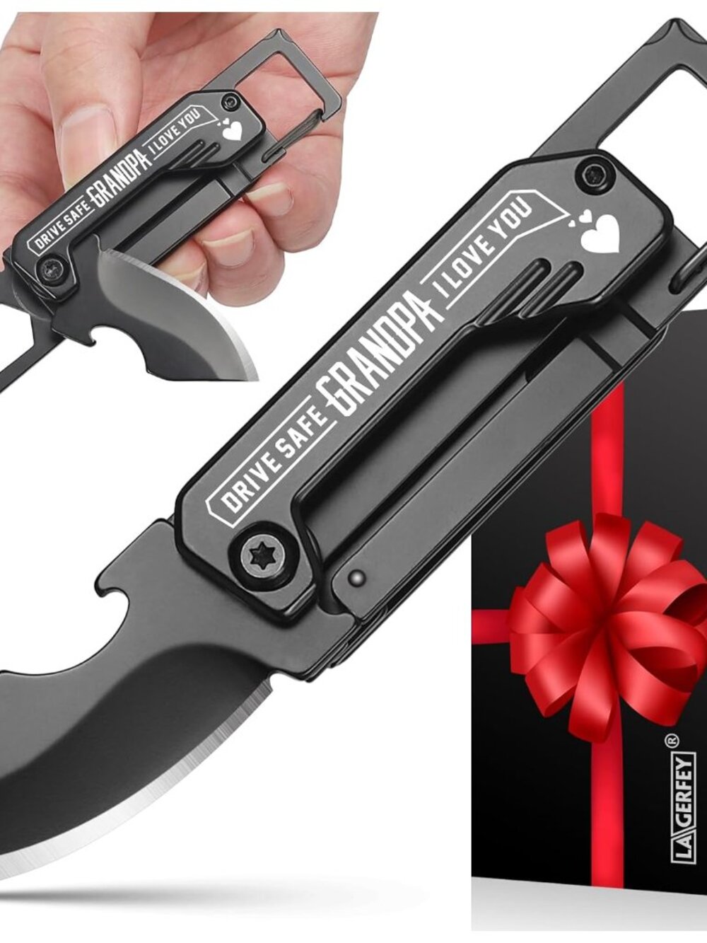 Grandpa Gifts for Christmas - Gifts for Grandpa, Keychain Multitool with 1.8inch